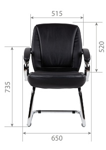 Офисное кресло CHAIRMAN 794 V, экокожа, черный